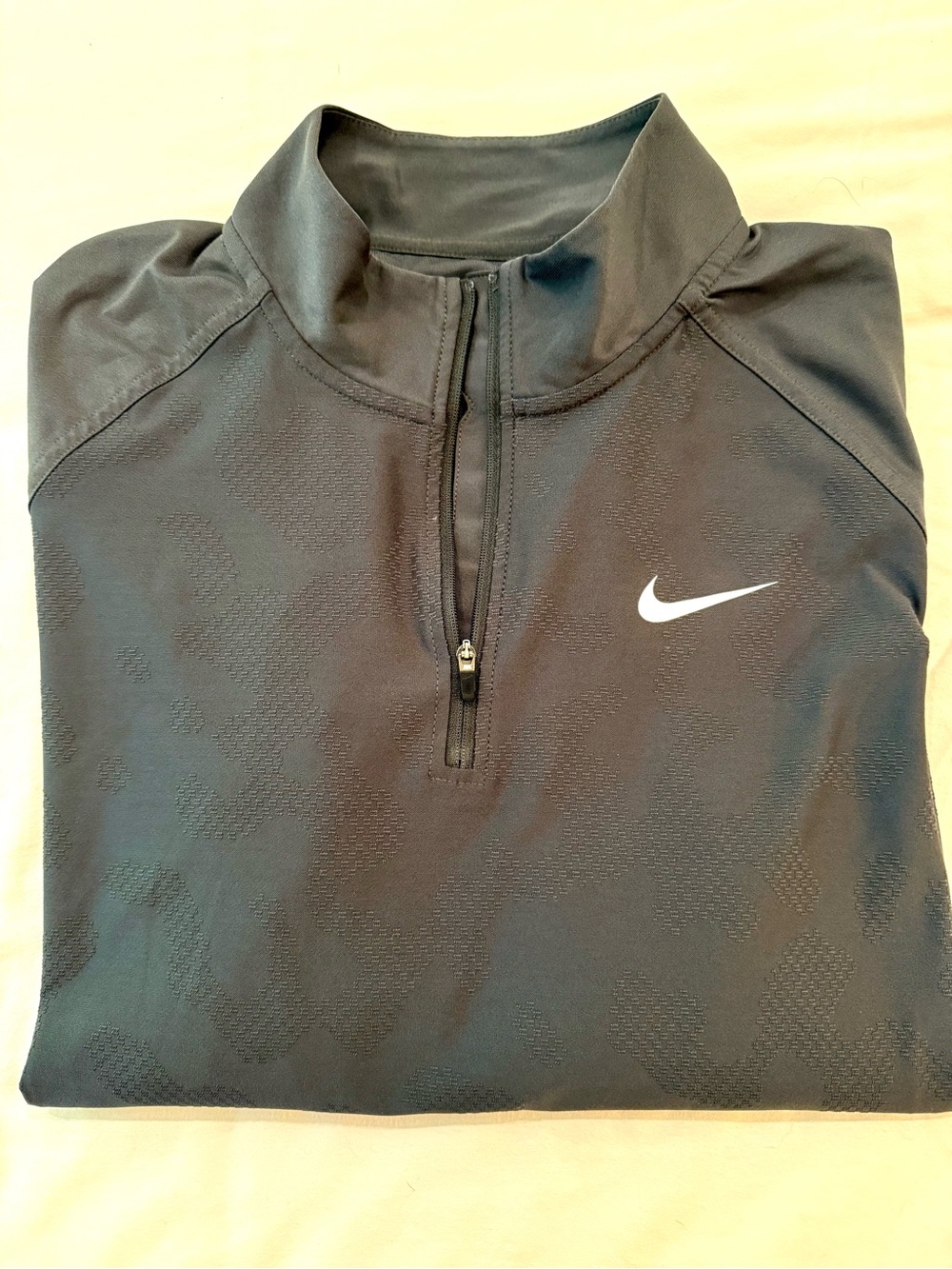 Nike Dri-FIT ADV Tour 1/2 Zip Golf Top — Anthracite/White — Men’s L